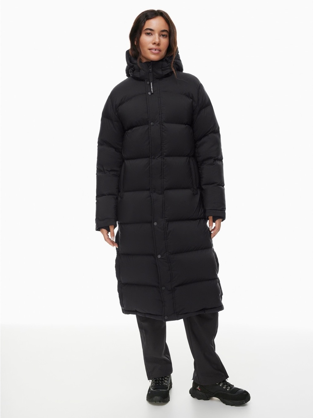 Aritzia TNA Long Superpuff Climatte Coat - Black XS